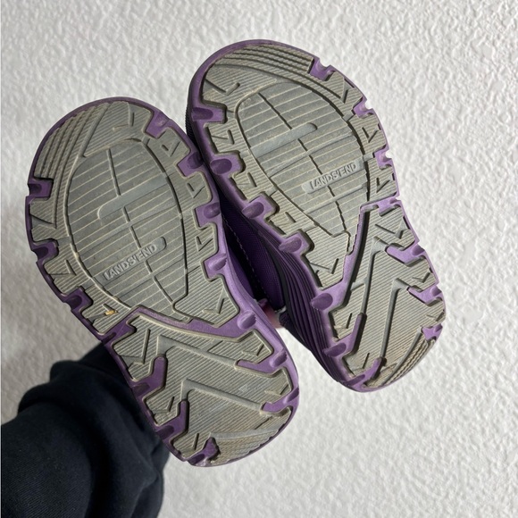 Lands' End Kids' Purple and Pink Snow Boots Toddler Girl 7 Skiing Snowboarding - Picture 7 of 8